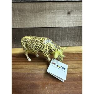 VTG Porcelain Cow Parade Leopard Cow Figure ; #9169 In Box